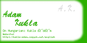 adam kukla business card